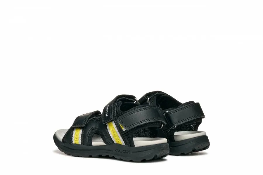 GEOX J VANIETT B. J555XB 01454 C0054 BLACK/YELLOW JUNIOR OUTDOOR