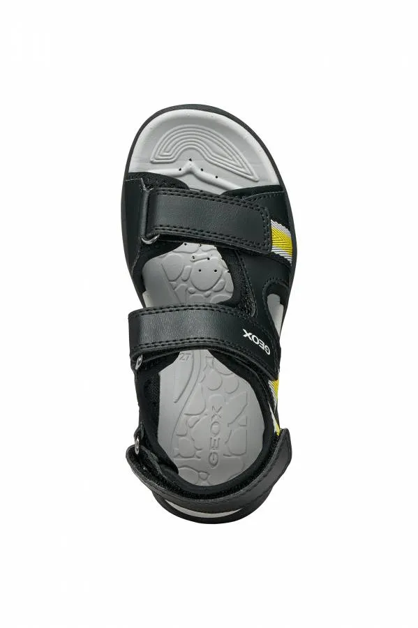 GEOX J VANIETT B. J555XB 01454 C0054 BLACK/YELLOW JUNIOR OUTDOOR
