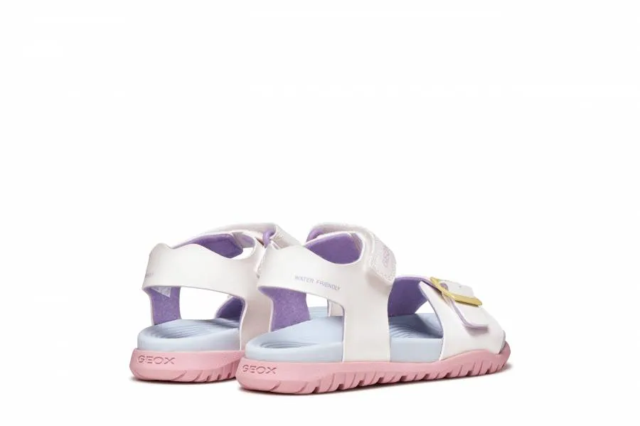 GEOX J SANDAL FUSBETTO G. J35HQA 000BC C0653 WHITE/MULTICOLOR JUNIOR OUTDOOR