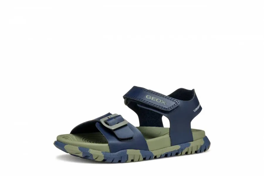 GEOX J SANDAL FUSBETTO B.J35HMA 00054 CF4A3 NAVY/MILITARY JUNIOR OUTDOOR