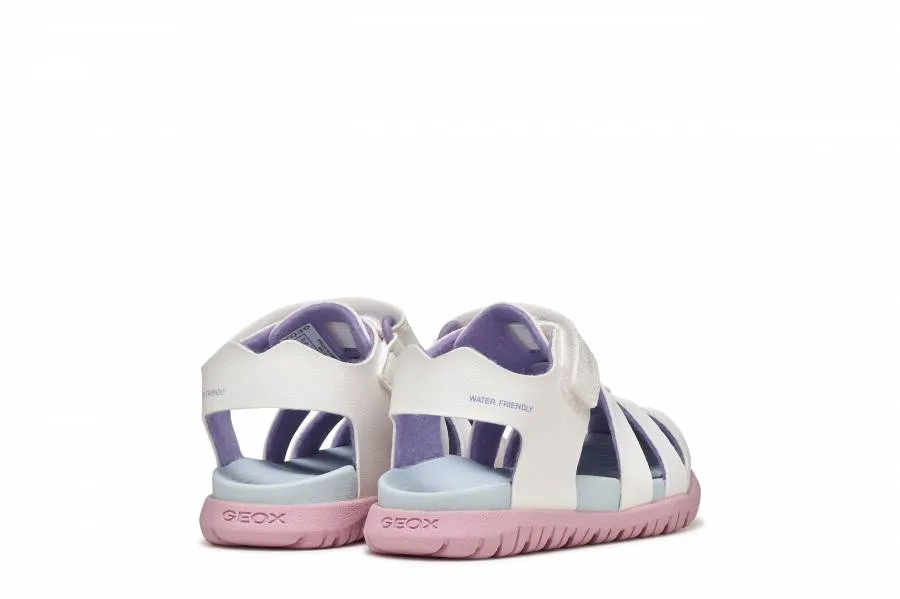 GEOX B SANDAL FUSBETTO A B556BA 000BC C0406 WHITE/PINK BABY CASUAL SPORT