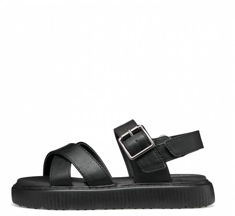GEOX J SANDAL KODETTE J65DBC 000BC C9999 BLACK JUNIOR FASHION GLAM