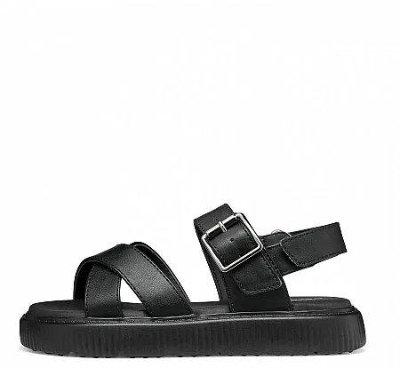 GEOX J SANDAL KODETTE J65DBC 000BC C9999 BLACK JUNIOR FASHION GLAM