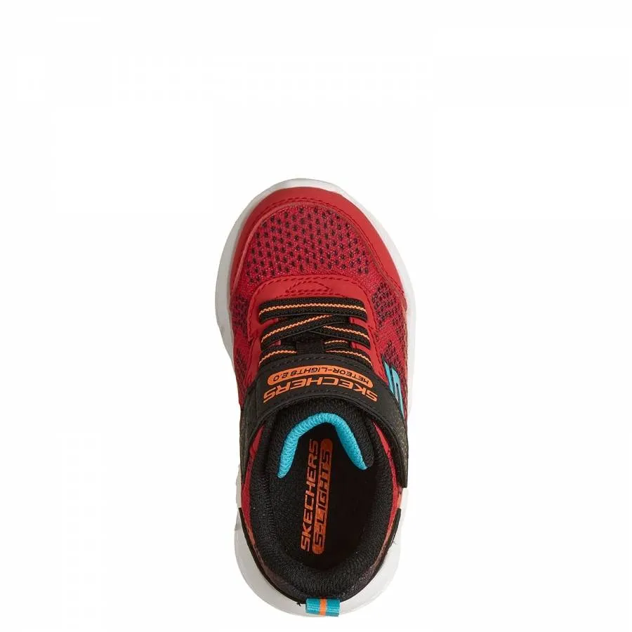 SKECHERS METEOR LIGHTS 2.0 INF 401490N_ RDBK BLACK/RED