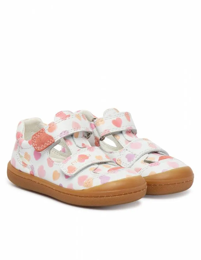 PRIMIGI BABY FIRST STEPS LEATHER 1400111 WHITE/PINK