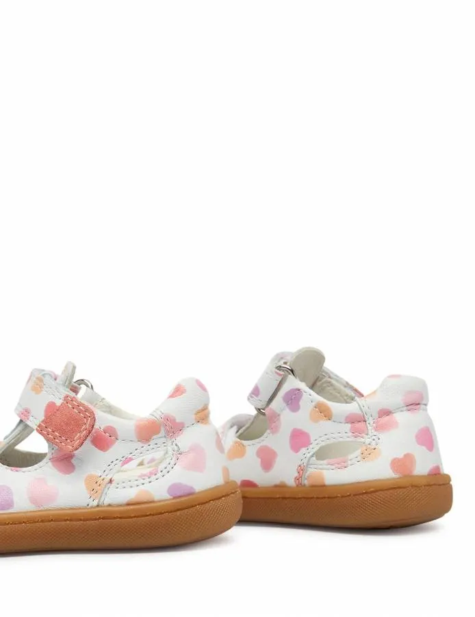 PRIMIGI BABY FIRST STEPS LEATHER 1400111 WHITE/PINK