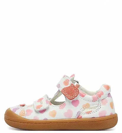 PRIMIGI BABY FIRST STEPS LEATHER 1400111 WHITE/PINK