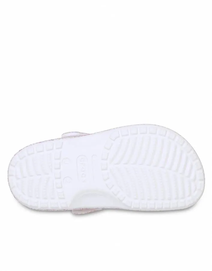 CROCS CLASSICFANTASY GLITTER CLOG K 212561 100 WHITE