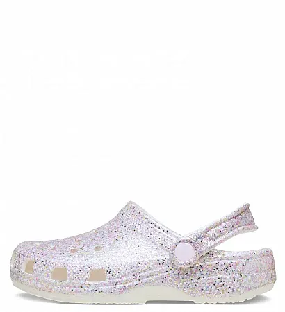 CROCS CLASSIC FANTASY GLITTER CLOG T 212562 100 WHITE