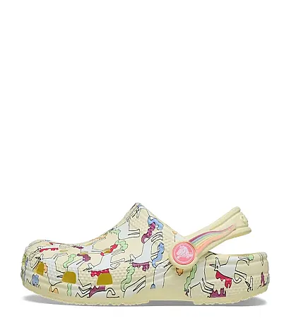 CROCS CLASSIC UNICORN GRAPHIC CLOG T 212515 7CJ YELLO