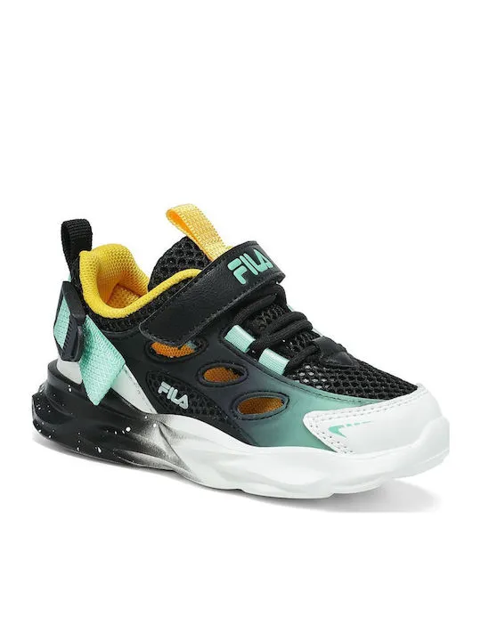 FILA WAVE MEMORY VELCRO INF 7YF61009-050 BLACK/YELLOW