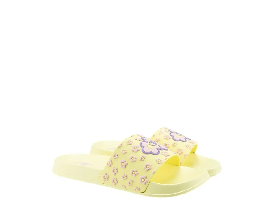 CHAMPION ALL AMERICAN FLOWER PS SLIDE S33284-YS031 YELLOW/PINK