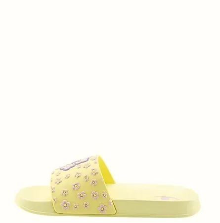 CHAMPION ALL AMERICAN FLOWER PS SLIDE S33284-YS031 YELLOW/PINK