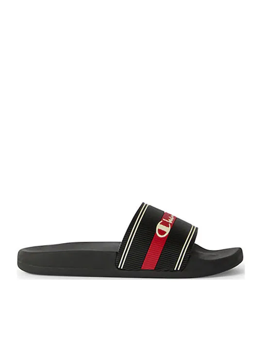 CHAMPION JAMBIANI U PS SLIDE S33288 KK015 BLACK/RED/WHITE