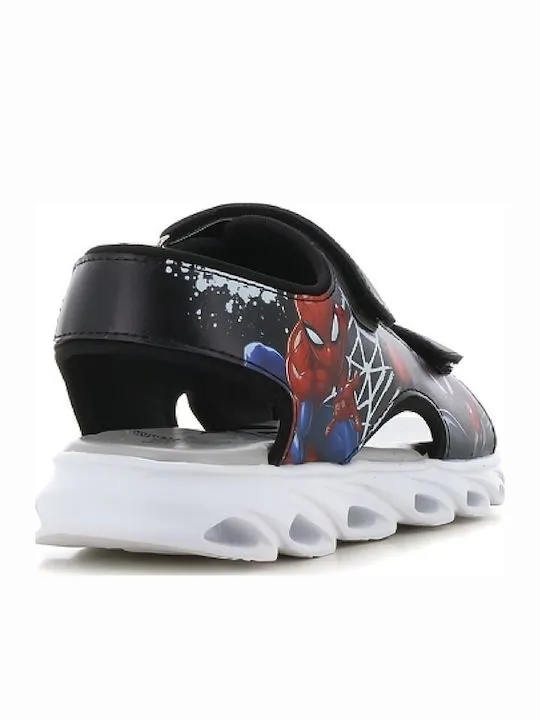 SPIDERMAN SANDALS LIGHTS SP014995 BLACK/WHITE/RED