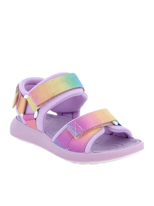 PRIMIGI SPORT SANDAL VELCRO GIRL 1395844 LILA/MULTICOLOR