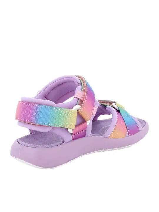 PRIMIGI SPORT SANDAL VELCRO GIRL 1395844 LILA/MULTICOLOR