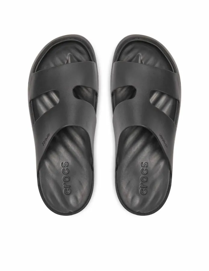 CROCS GETAWAY PLATFORM  H STRAP 209409 001 BLACK
