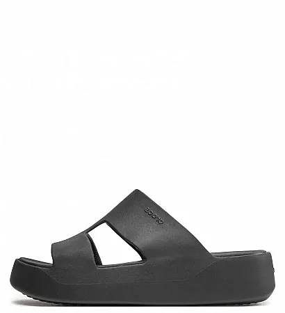 CROCS GETAWAY PLATFORM  H STRAP 209409 001 BLACK