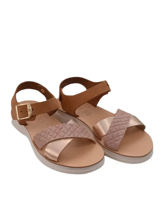 PRETTY SOFT LEATHER SANDAL 1511 PINK GOLD