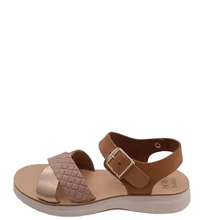 PRETTY SOFT LEATHER SANDAL 1511  PINK GOLD