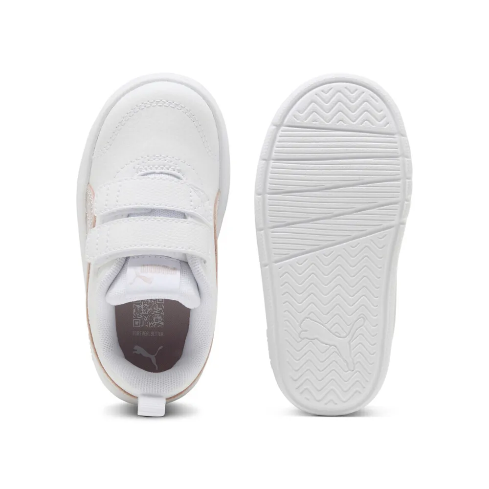 PUMA COURTFLEX V3 GLITZ V INF 408382 01 WHITE/MISTY PINK