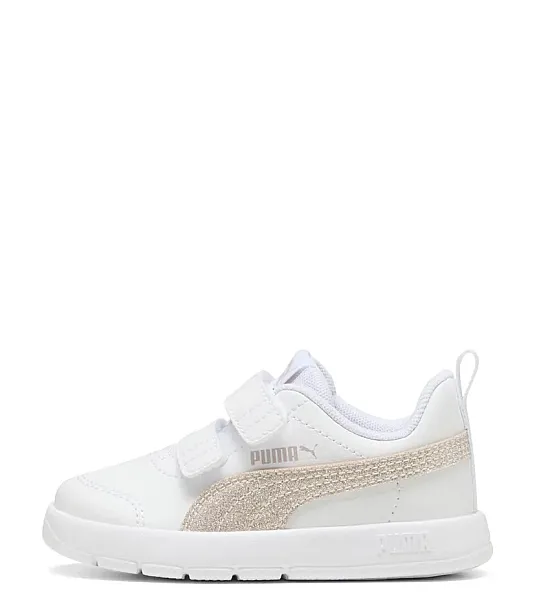 PUMA COURTFLEX V3 GLITZ V INF 408382 01 WHITE/MISTY PINK