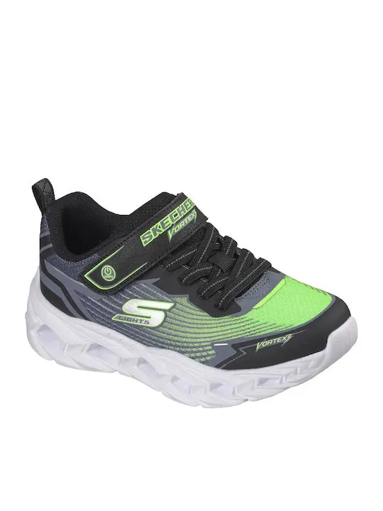 SKECHERS VORTEX 3.0 S LIGHTS 400590LC-BKLM BLACK/LIME