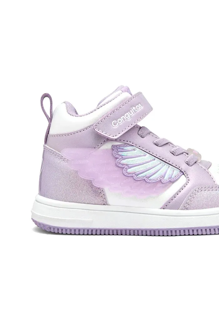 CONGUITOS HIGH CUT SNEAKERS WITH LIGHTS COSH224065-LAVE LAVANDER