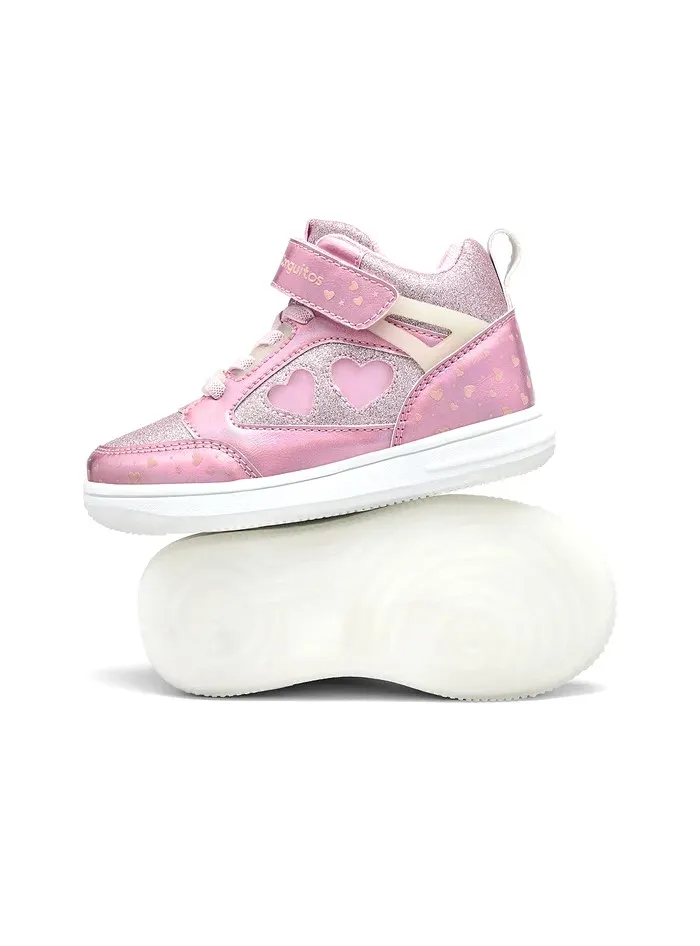 CONGUITOS HIGH CUT SNEAKERS WITH LIGHTS COSH224066-PINK PINK