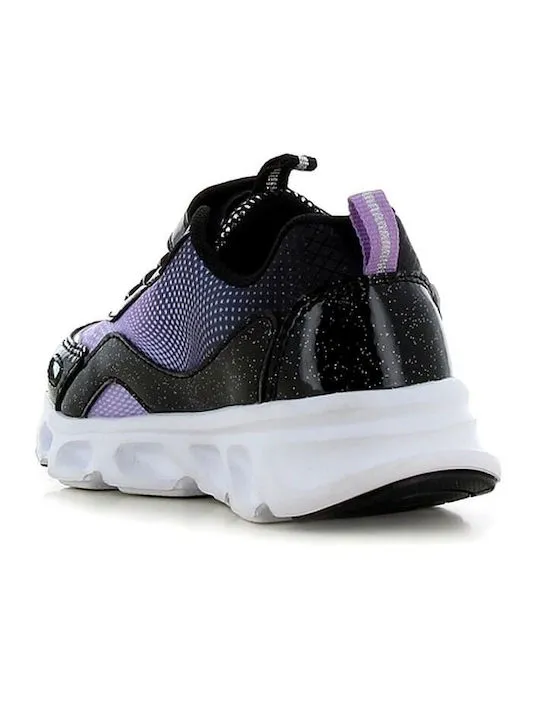 HELLO KITTY-KUROMI SNEAKER LIGHTS HK009375 BLACK/PURPLE