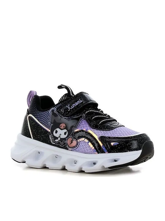 HELLO KITTY-KUROMI SNEAKER LIGHTS HK009375 BLACK/PURPLE