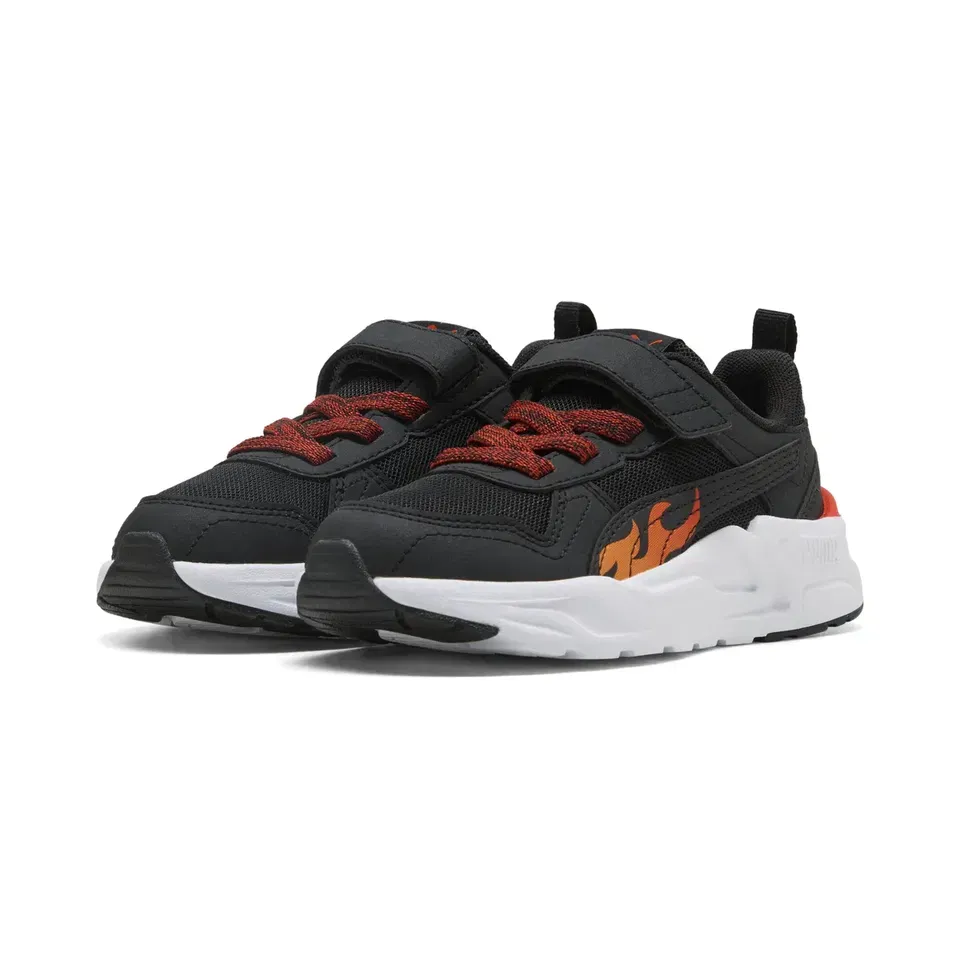 PUMA TRINITY 2 LT SPARKS KIDS 407737 01 BLACK/RED/ORANGE