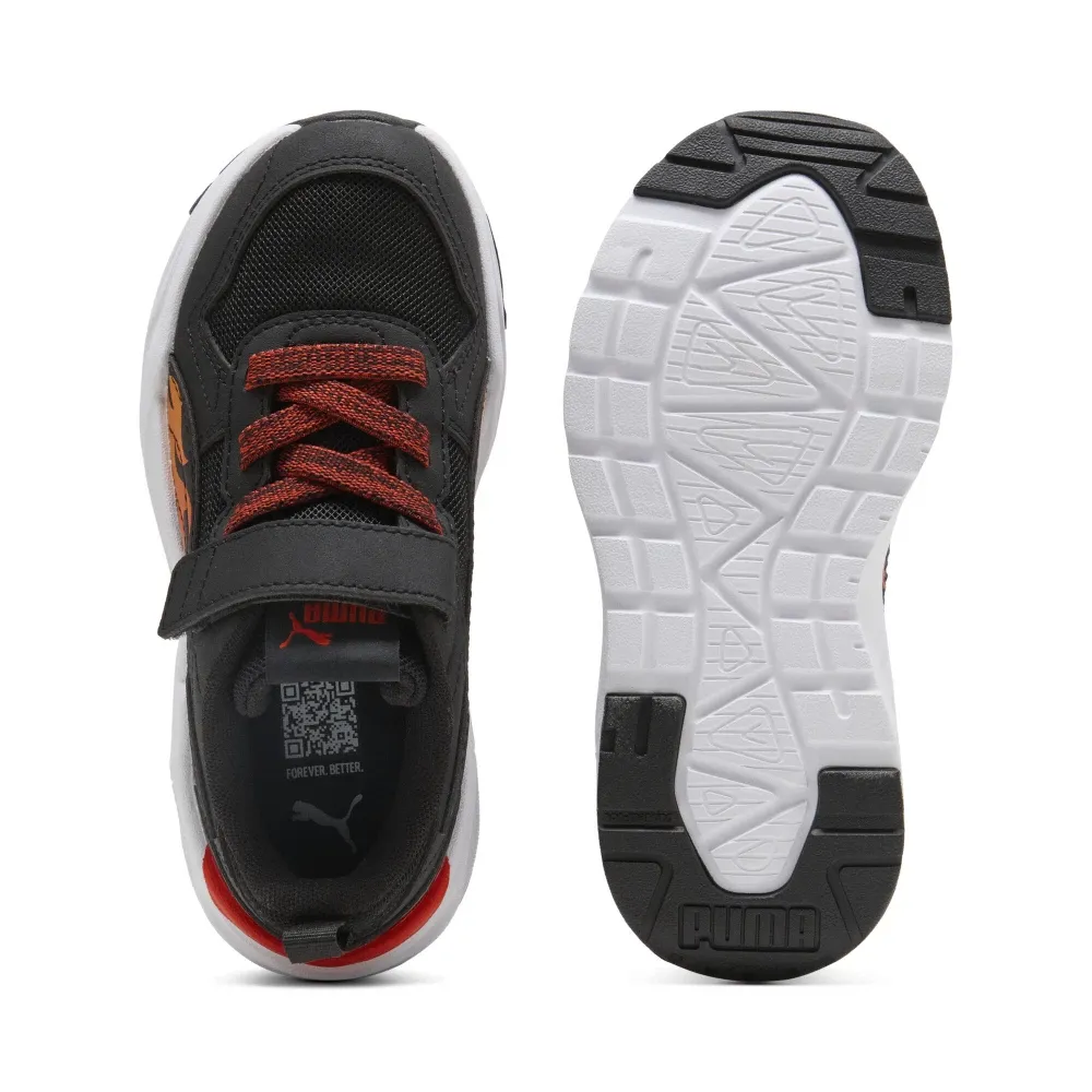 PUMA TRINITY 2 LT SPARKS KIDS 407737 01 BLACK/RED/ORANGE