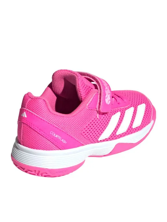 ADIDAS COURTFLASH TENNIS KIDS JR4428 LUCID PINK/CLOUD WHITE