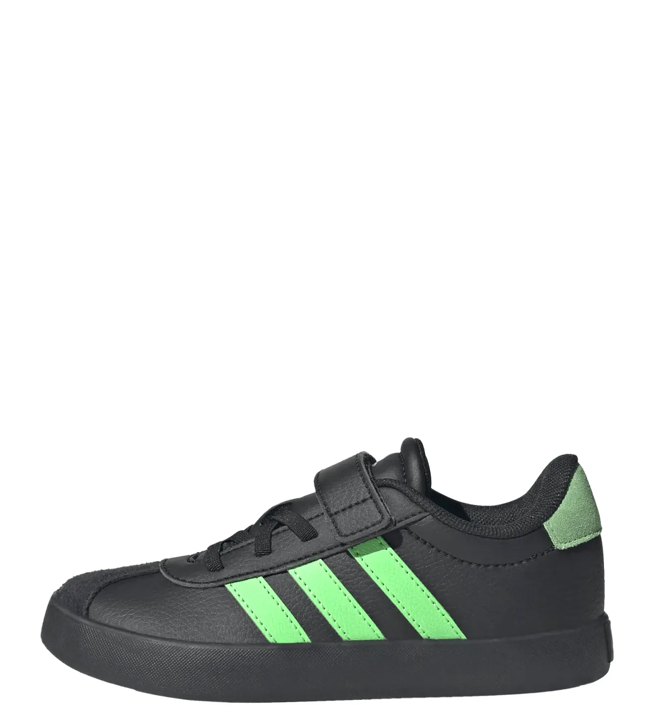 ADIDAS VL COURT 3.0 EL C KIDS  KK4548 BLACK/SCRGRN
