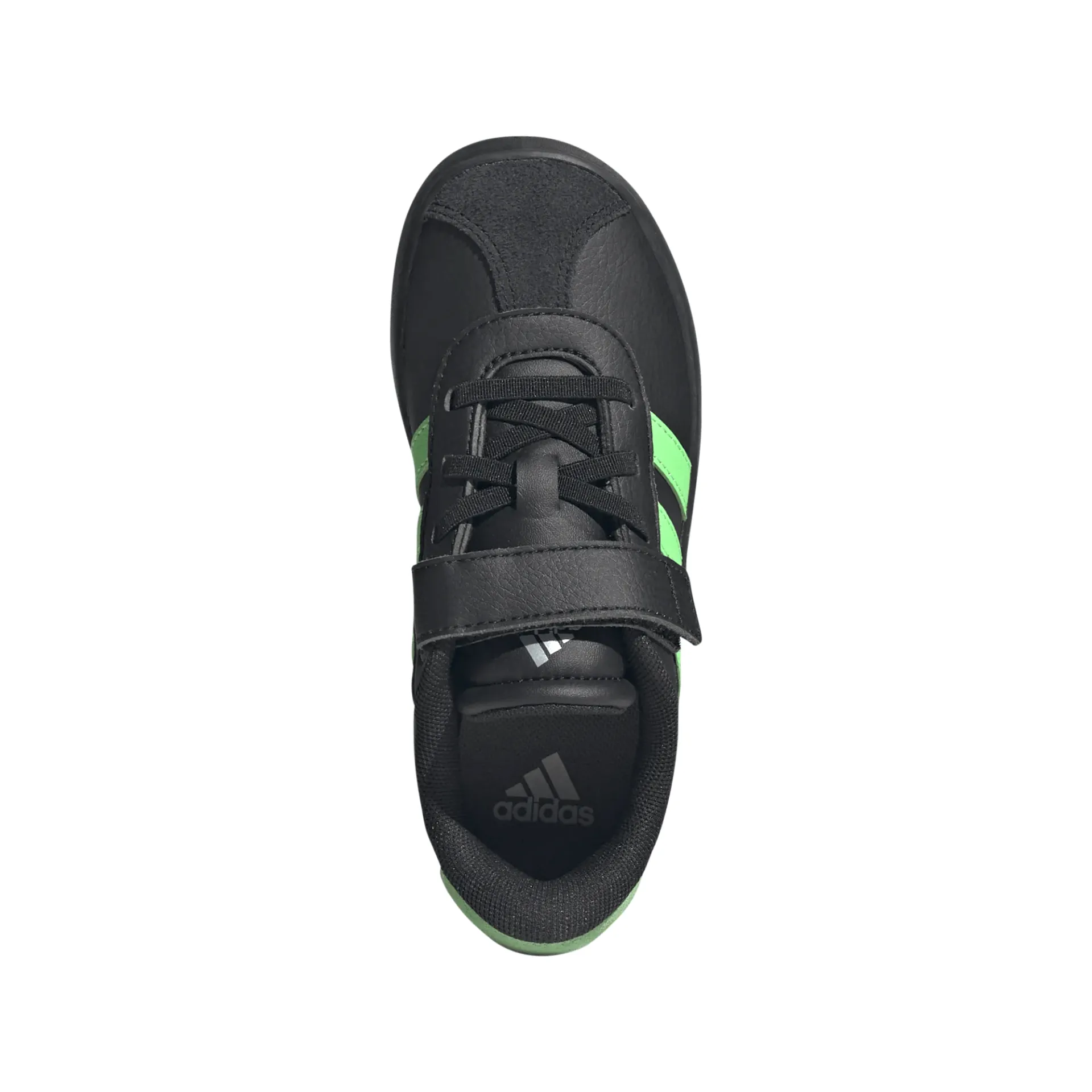 ADIDAS VL COURT 3.0 EL C KIDS  KK4548 BLACK/SCRGRN