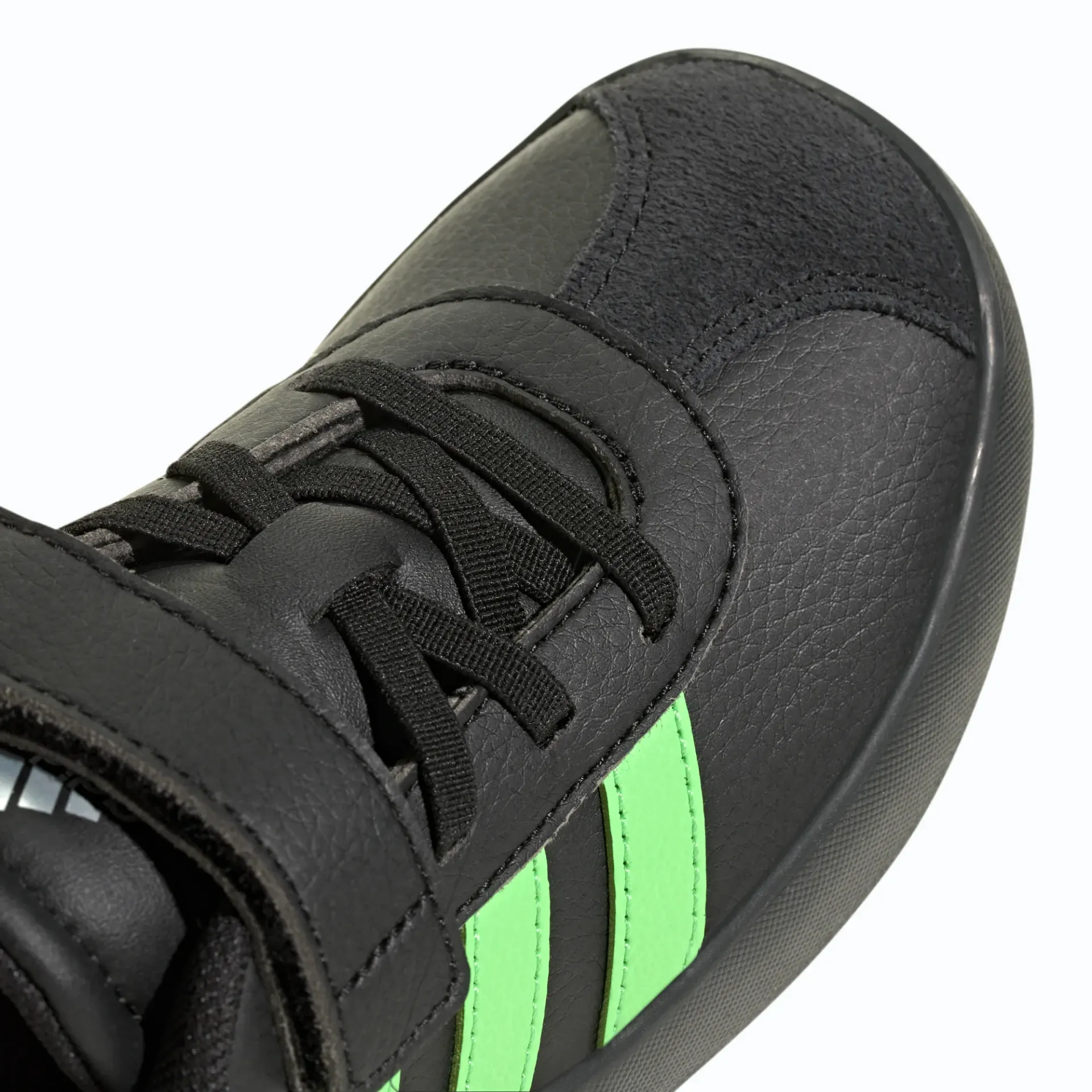 ADIDAS VL COURT 3.0 EL C KIDS  KK4548 BLACK/SCRGRN
