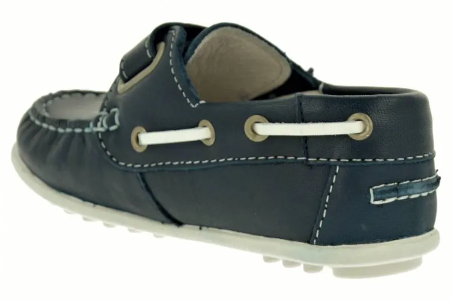 GARVALIN BOYS MOCCASINS  MARINO BLUE 162350-A