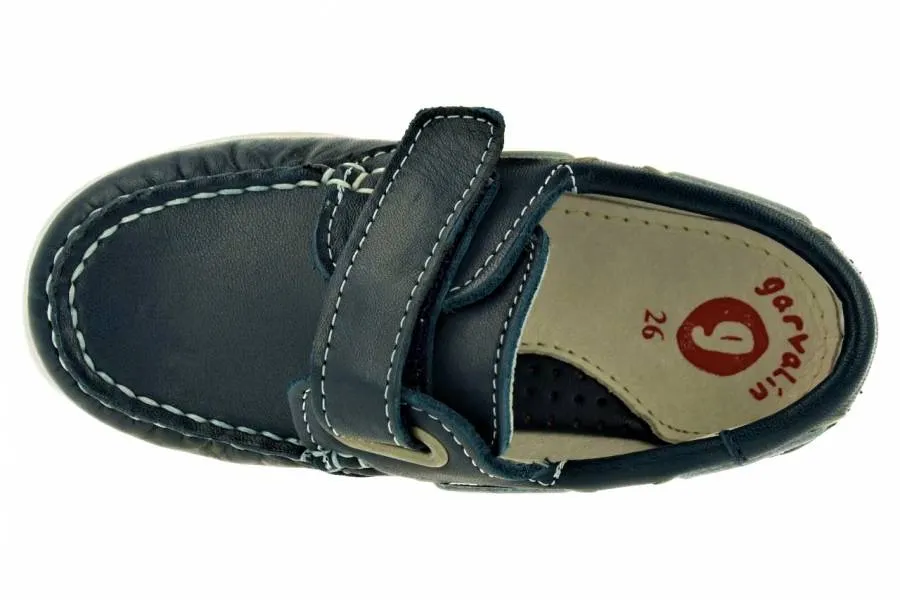 GARVALIN BOYS MOCCASINS  MARINO BLUE 162350-A