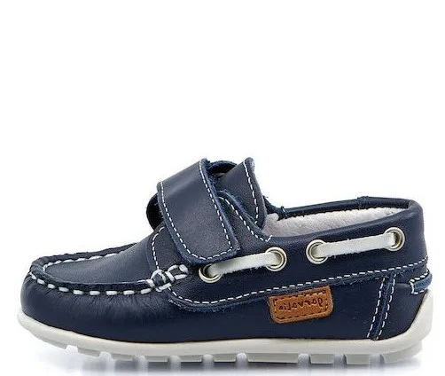 GARVALIN BOYS MOCCASINS  MARINO BLUE 162350-A