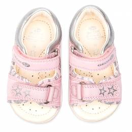 GEOX SANDAL NICELY B9238A 01054 C0514   BABY FIRS STEPS PINK/SILVER
