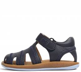 CAMPER SANDAL BOY BICHO 80372-068 NAVY LEATHER FIRST WALKERS