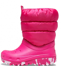 CROCS CLASSIC NEO PUFF BOOT T 207683-6X0 CANDY PINK
