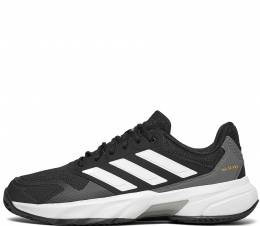 ADIDAS COURTJAM CONTROL 3 CLAY TENNIS SHOES ID7392 CORE BLACK/CLOUD WHITE/GREY FOUR