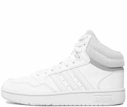 ADIDAS HOOPS MID SNEAKERS SHOES GW0401 WHITE/WHITE/GREY TWO